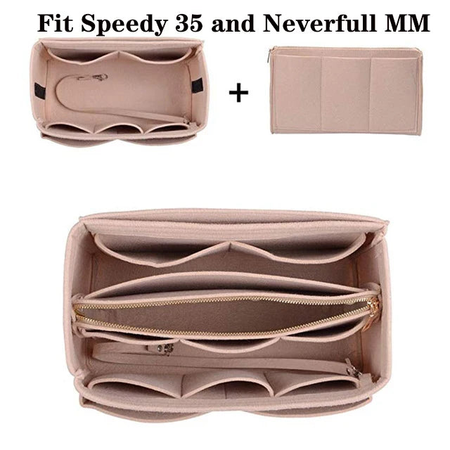Make Up Organizer Insert Bag For Handbag