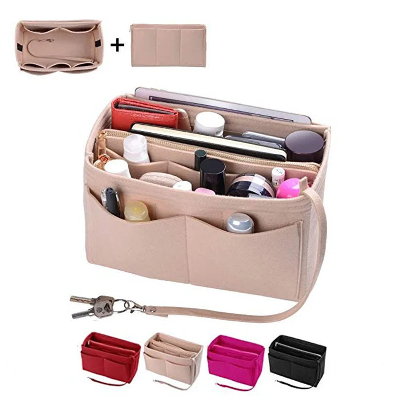 Make Up Organizer Insert Bag For Handbag