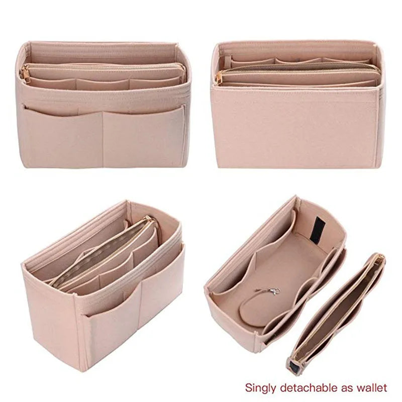 Make Up Organizer Insert Bag For Handbag