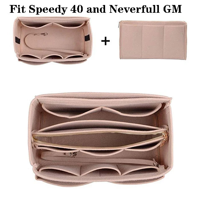 Make Up Organizer Insert Bag For Handbag
